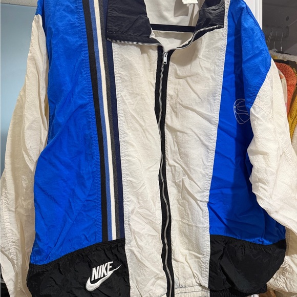 Nike Retro Blue and White Track Jacket - Picture 1 of 2